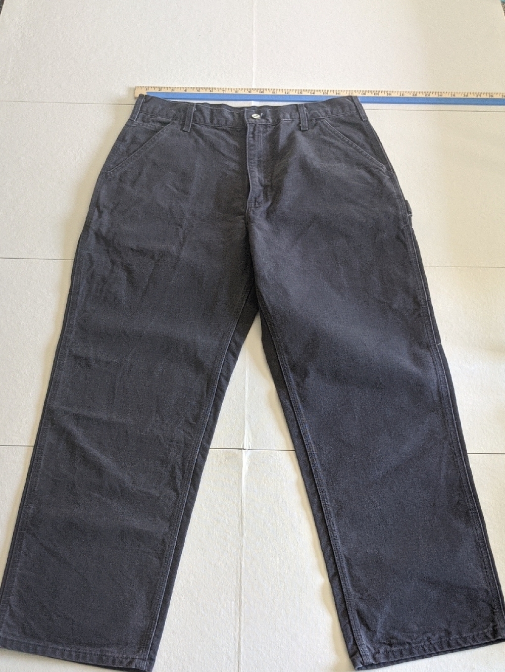 NWT Carhartt Washed Duck Work Dungaree 36x30 Gray